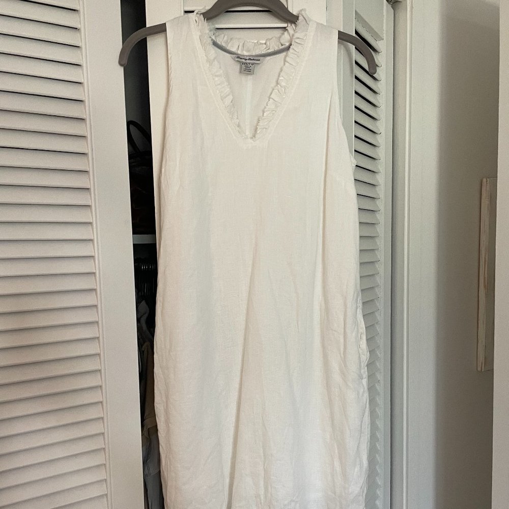 Tommy Bahama Linen Ruffle Dress